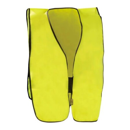 Occunomix Value Solid Vest Hi-Vis Yellow, 4XL,  LUX-XNTS-Y4X